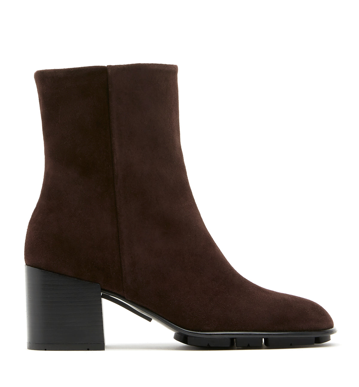 PRYSILA SUEDE HEELED BOOTIE — Item 1 of 5