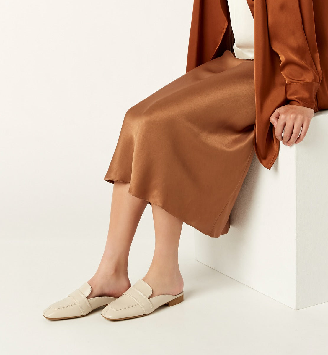 RAINA MULE EN CUIR 