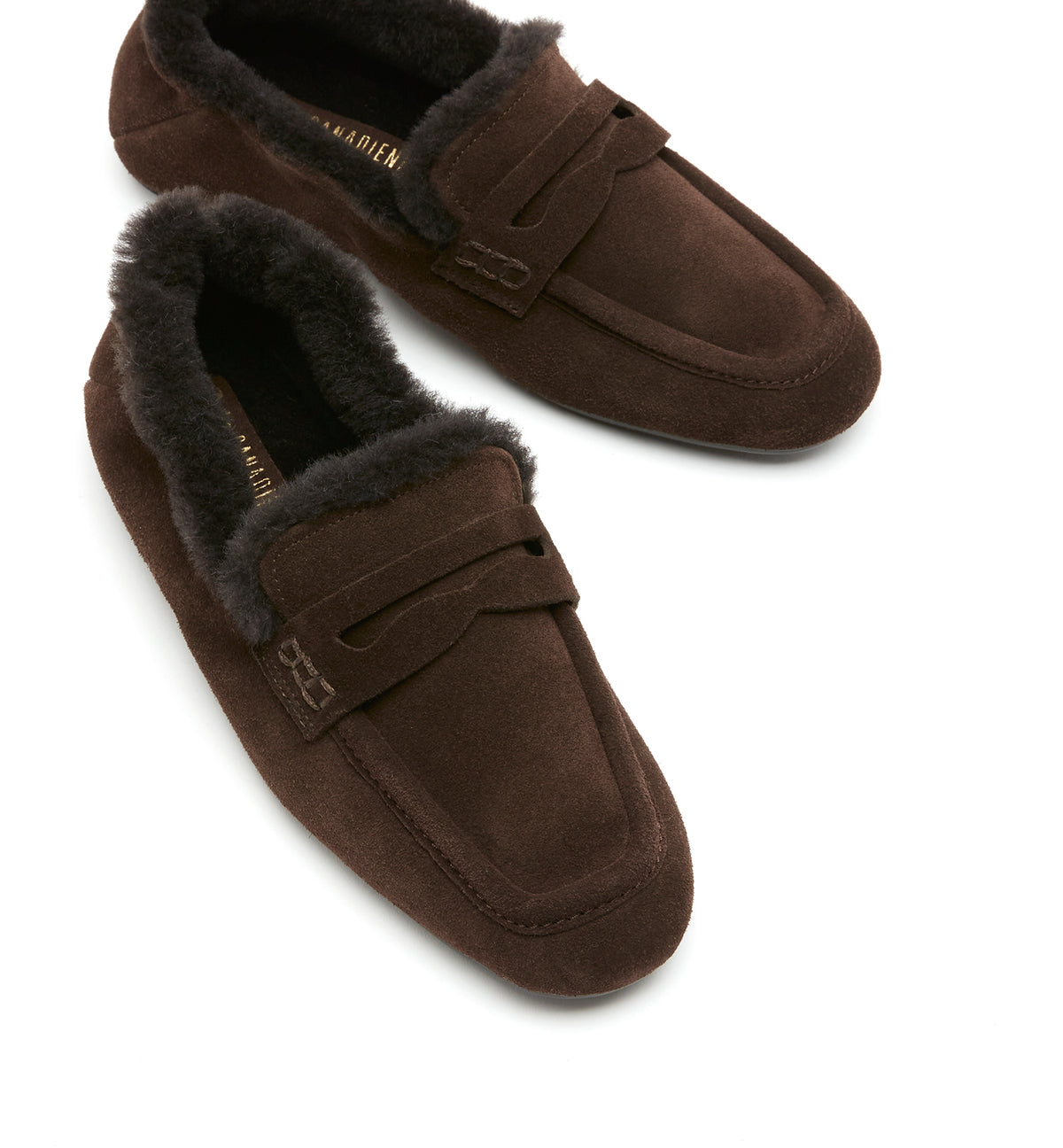 RAVAN SHEARLING LINED SUEDE LOAFER — Item 3 of 5