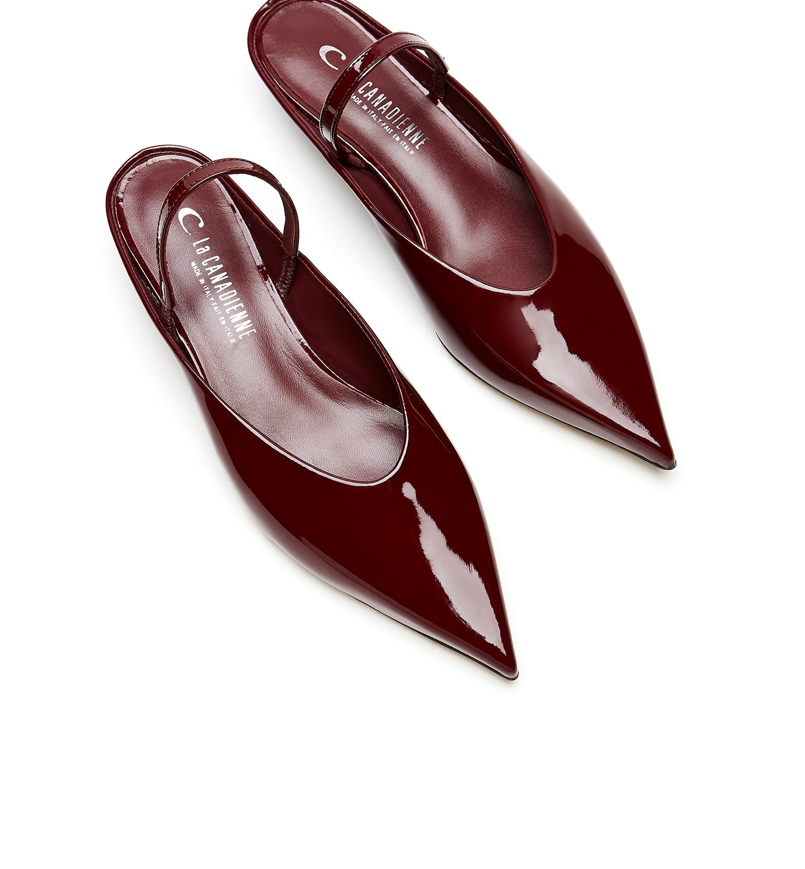REDEEM SLINGBACK PATENT LEATHER MULE - La Canadienne