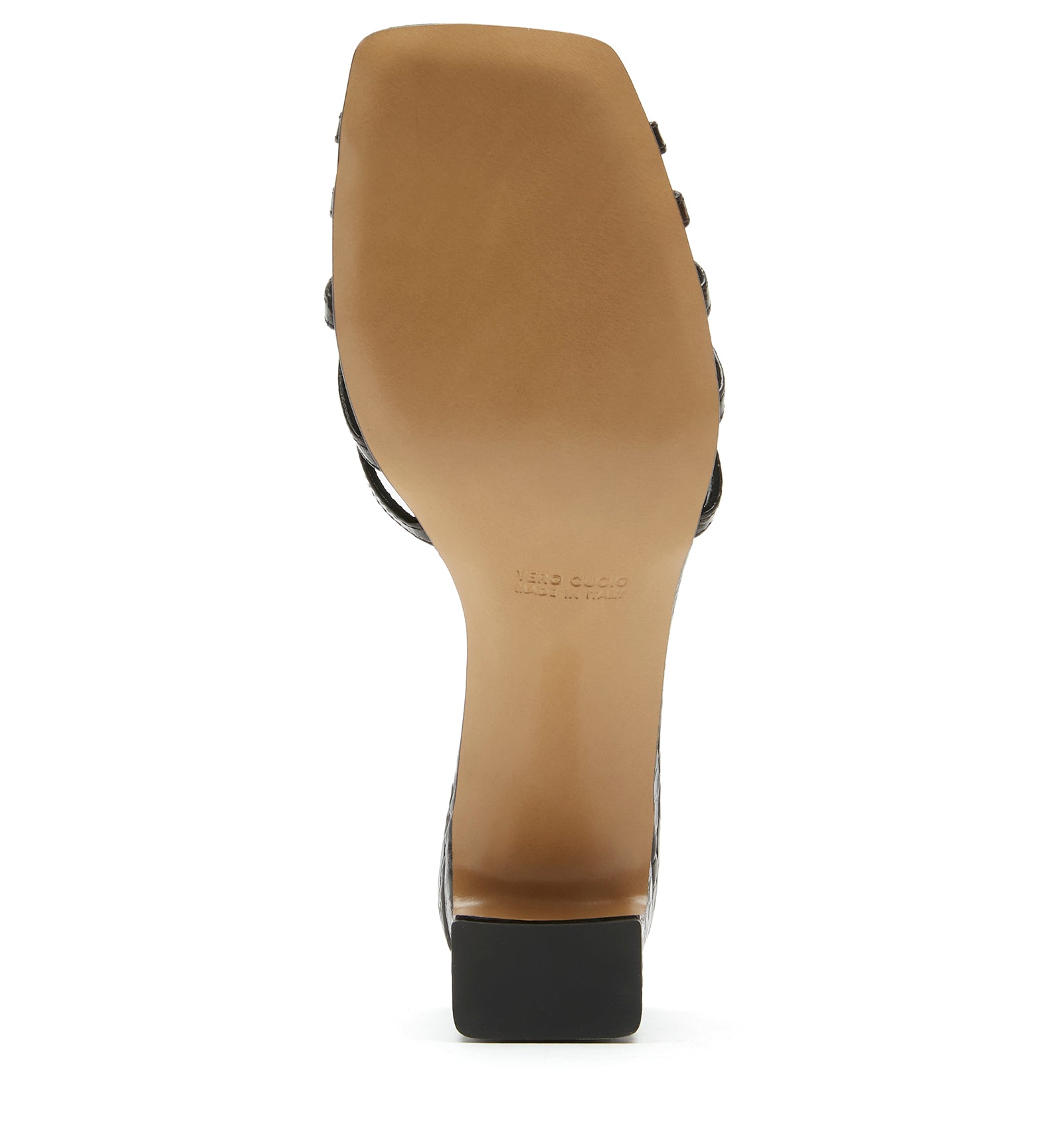 REECE SANDALE EN CUIR IMPRIMÉ CROCO