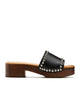 SANTI SANDALE SABOT EN CUIR