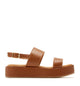 SARAI SANDALE PLATEFORME EN CUIR