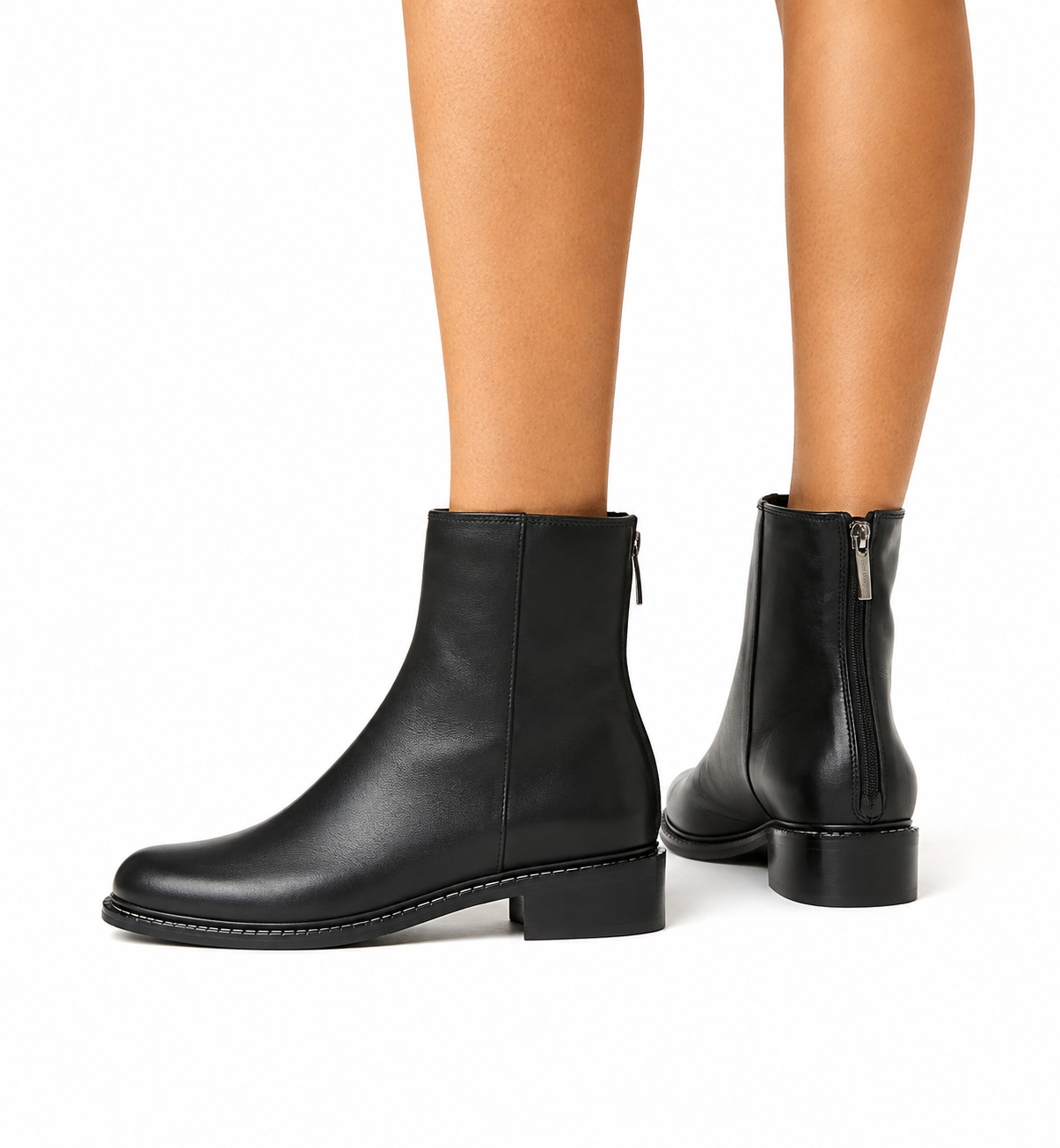 SELINA LEATHER BOOTIE — Item 6 of 6