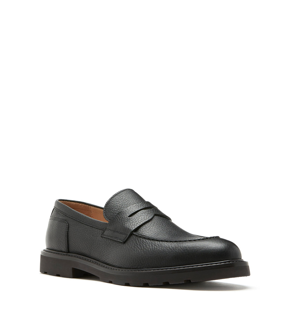 TATUM MEN'S PEBBLE LEATHER LOAFER — Item 2 of 5