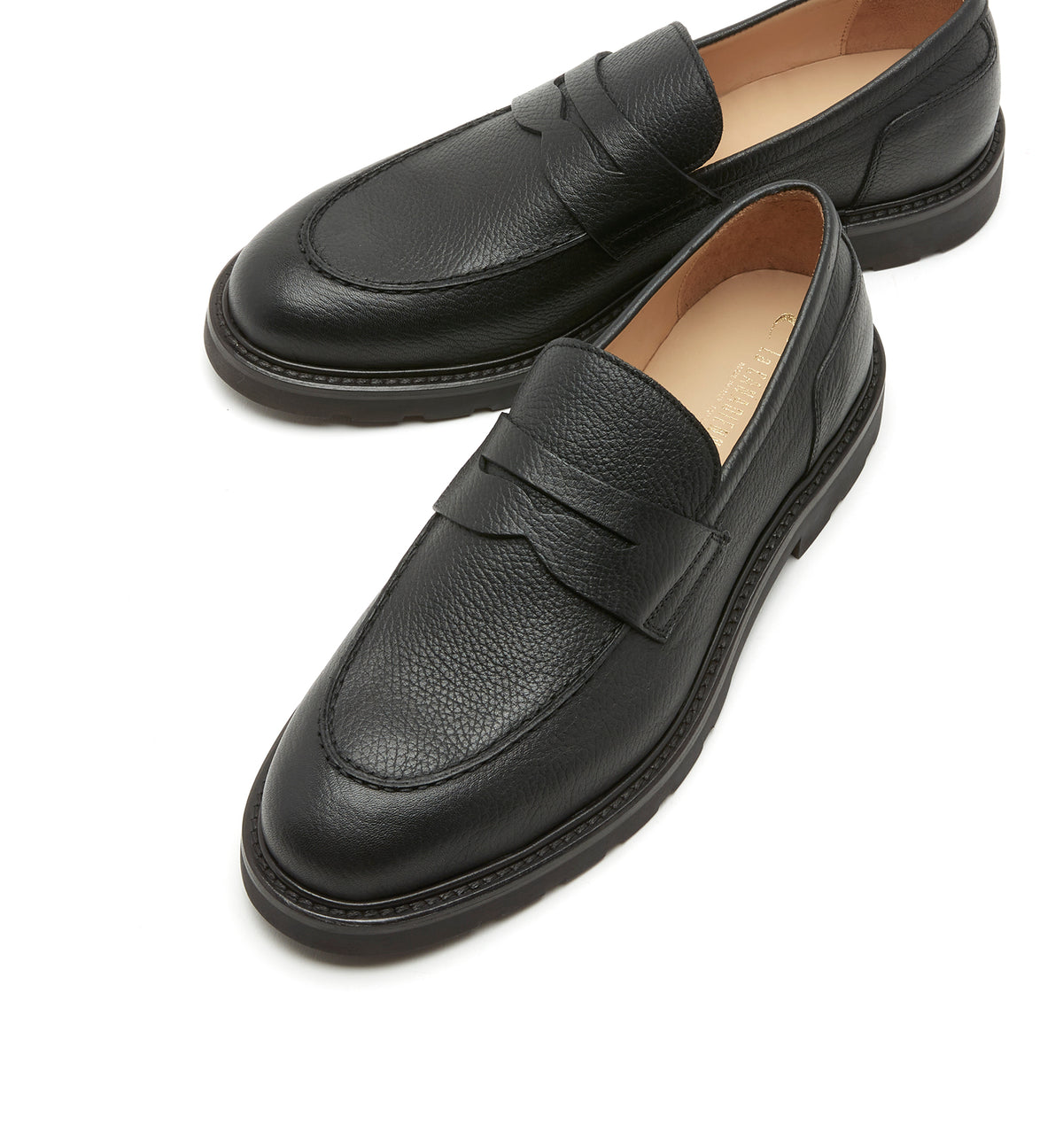 TATUM MEN'S PEBBLE LEATHER LOAFER — Item 3 of 5