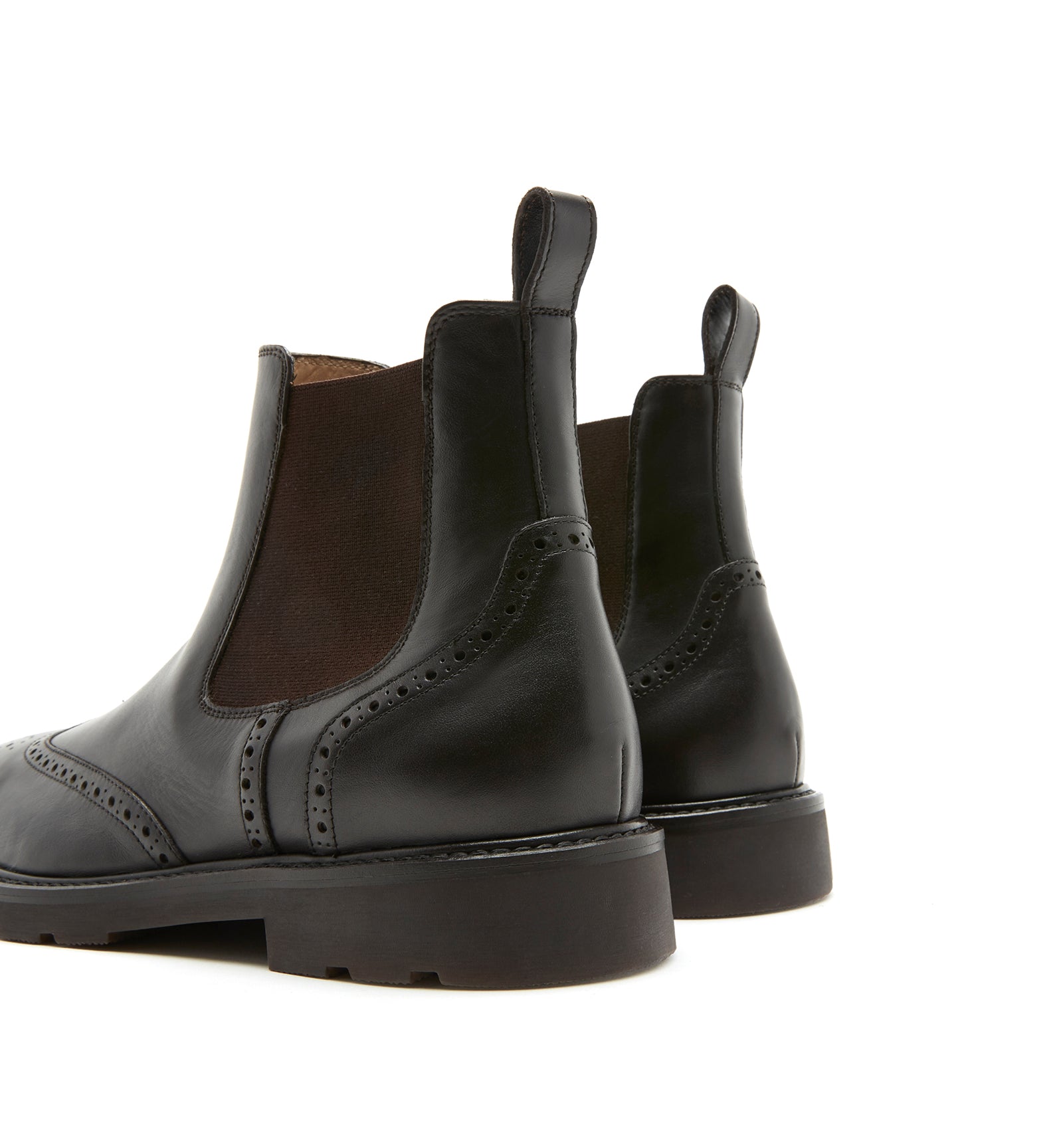 TAVOR MEN'S LEATHER BROGUE BOOT — Item 4 of 5