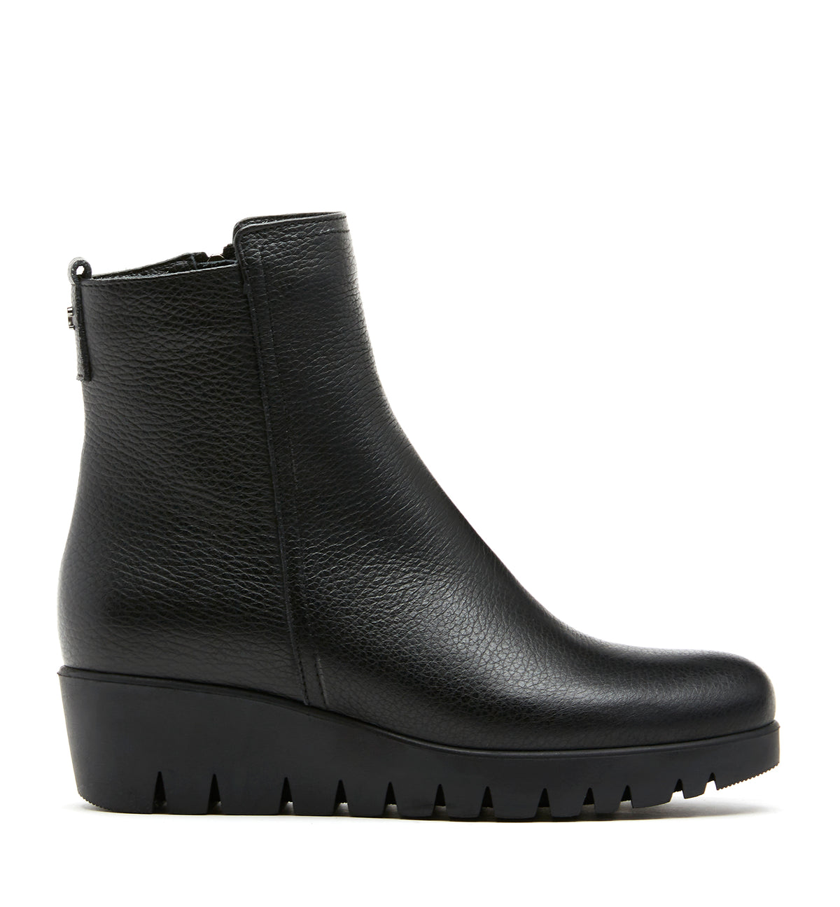 TEAGAN PEBBLE LEATHER BOOTIE - La Canadienne