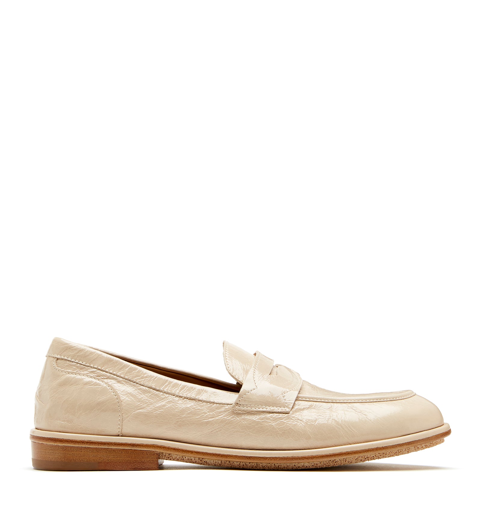 TRINITY CRUSHED LEATHER LOAFER