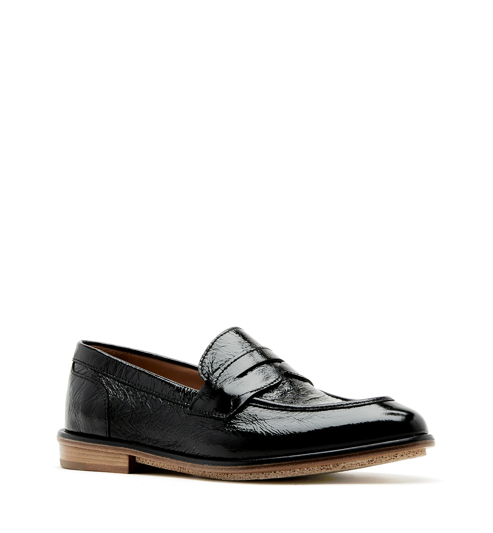 TRINITY CRUSHED LEATHER LOAFER