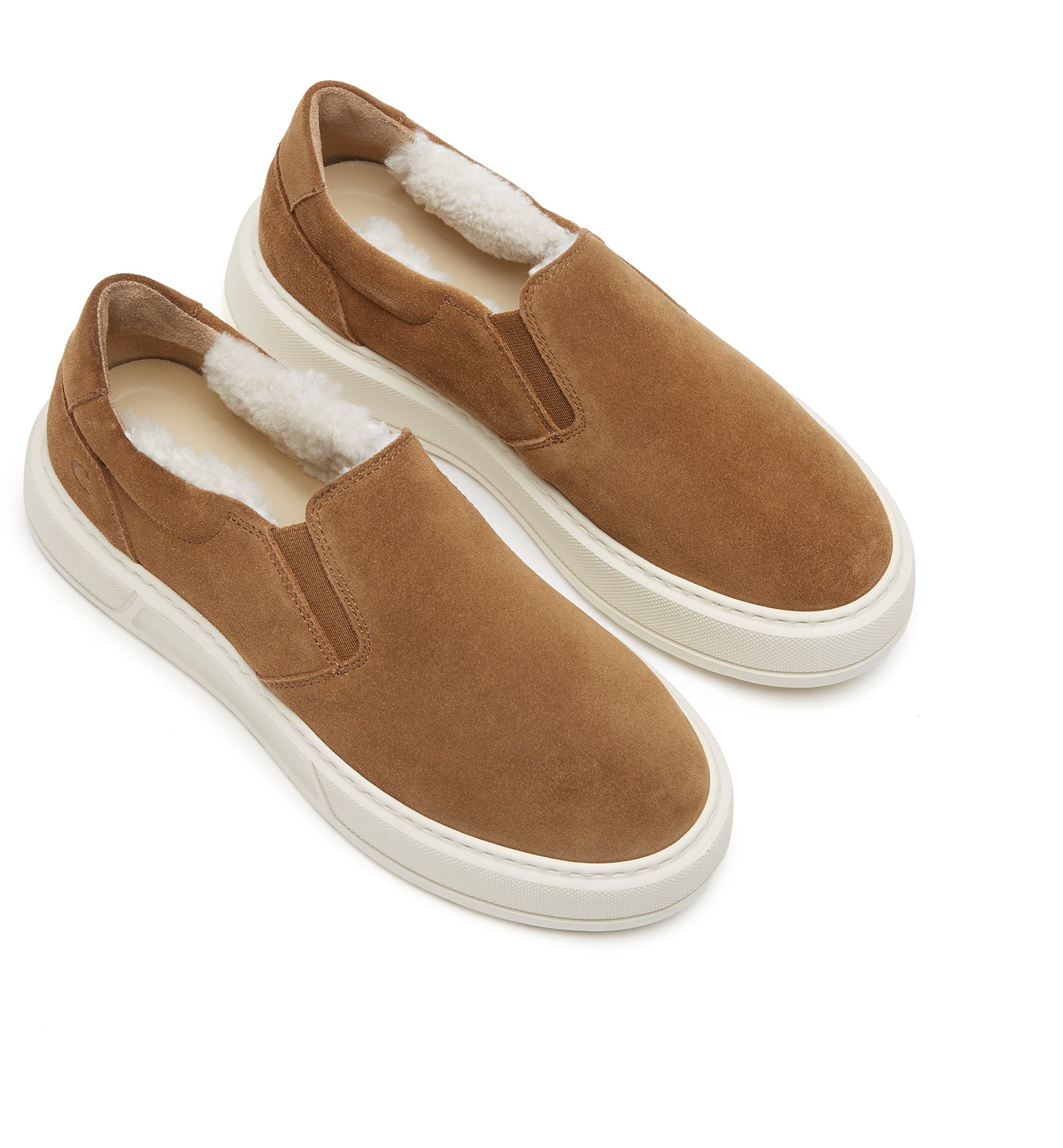 VALERIE SHEARLING-LINED SUEDE SNEAKER