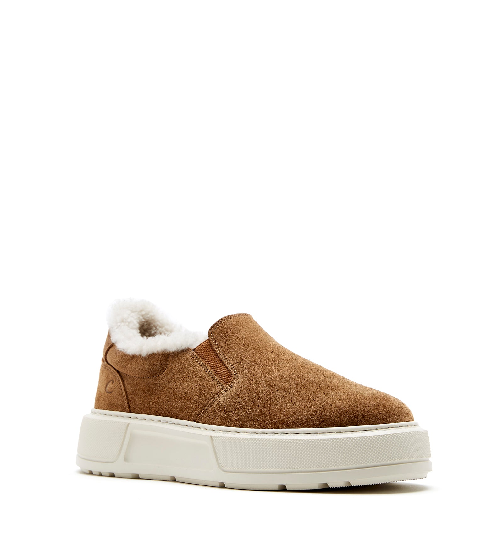 VALERIE SNEAKER EN SUÈDE DOUBLÉE EN MOUTON