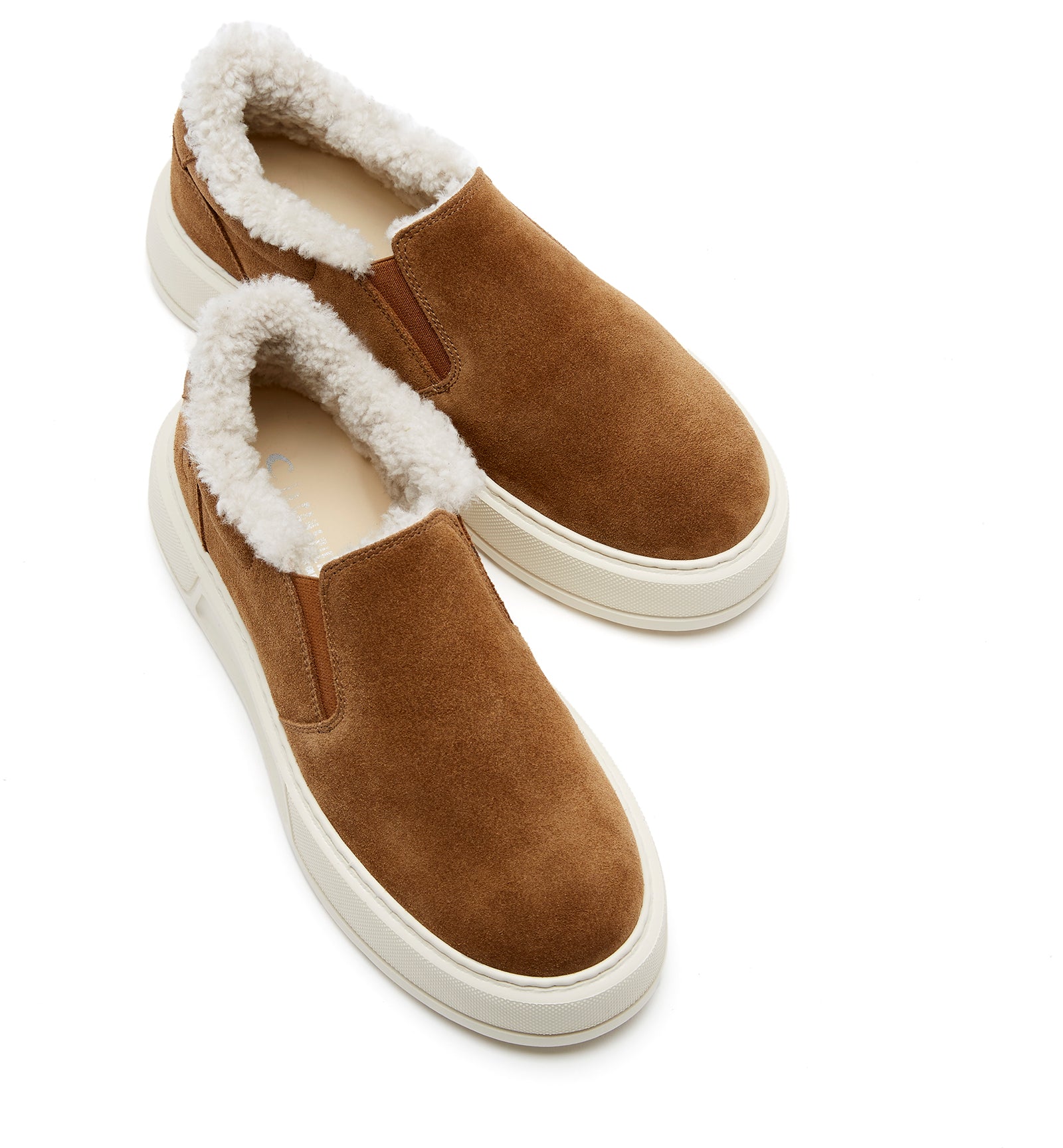 VALERIE SNEAKER EN SUÈDE DOUBLÉE EN MOUTON