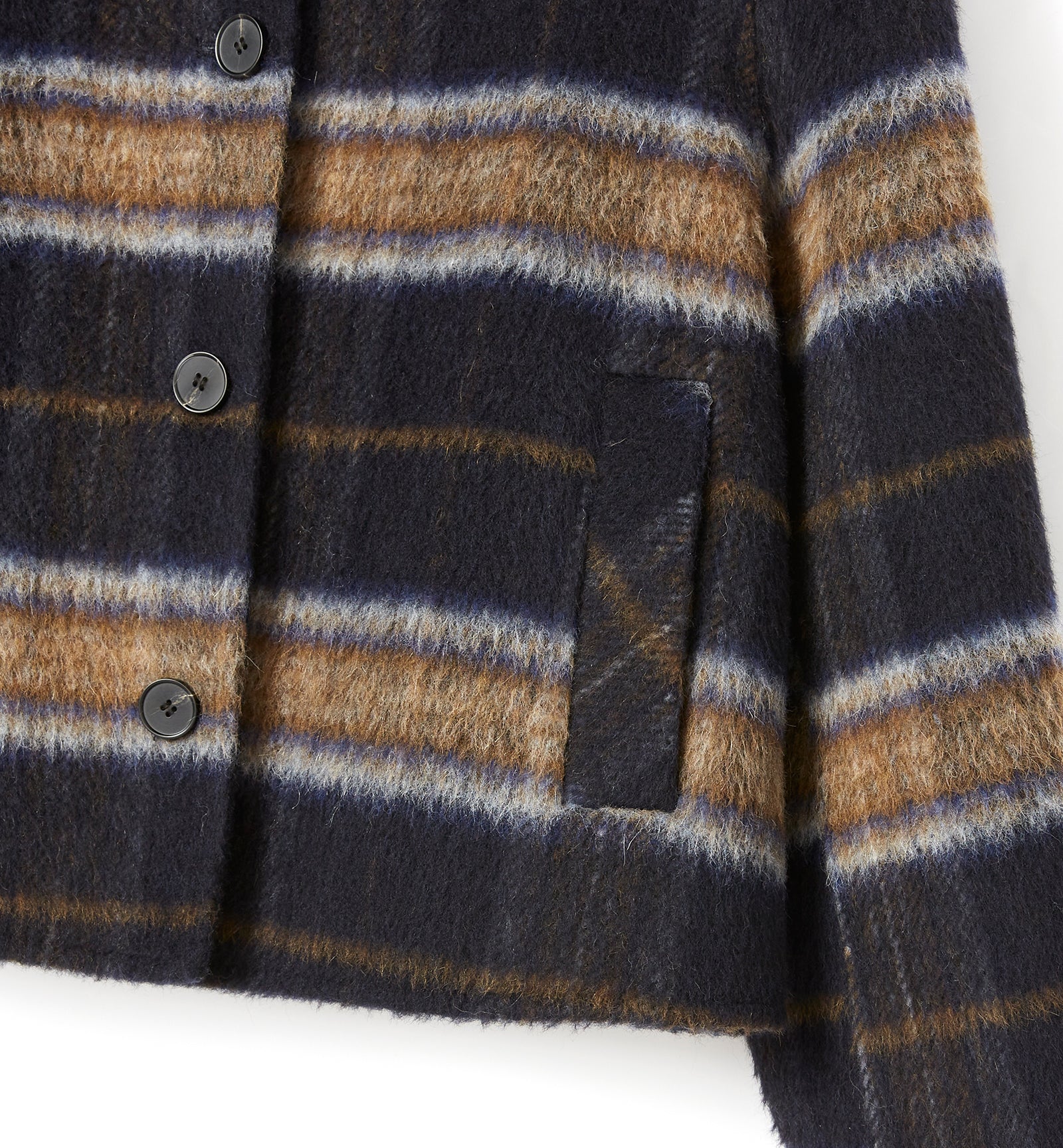 ZAHERA SHORT PLAID WOOL BLEND COAT — Item 4 of 7