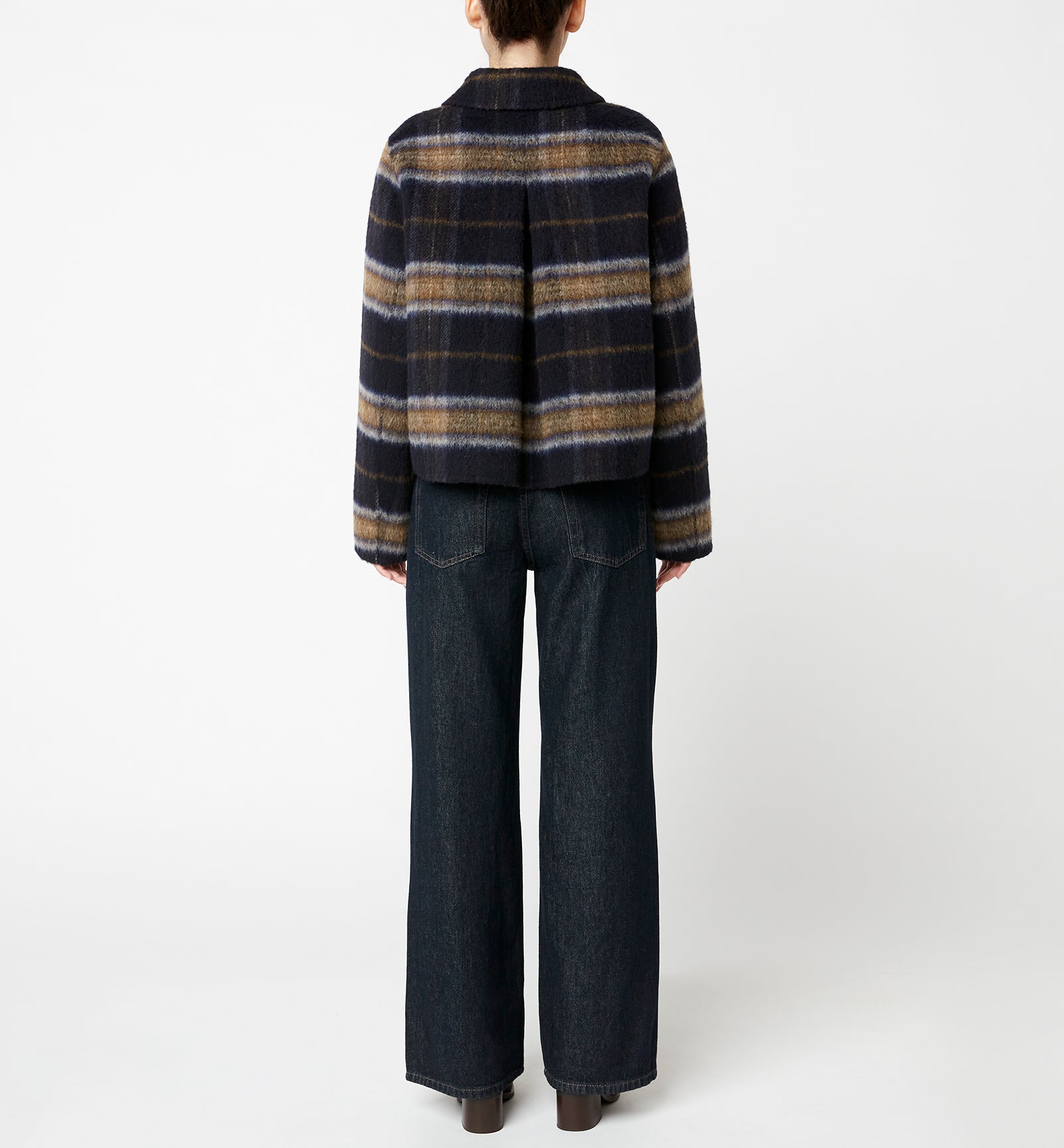 ZAHERA SHORT PLAID WOOL BLEND COAT — Item 7 of 7
