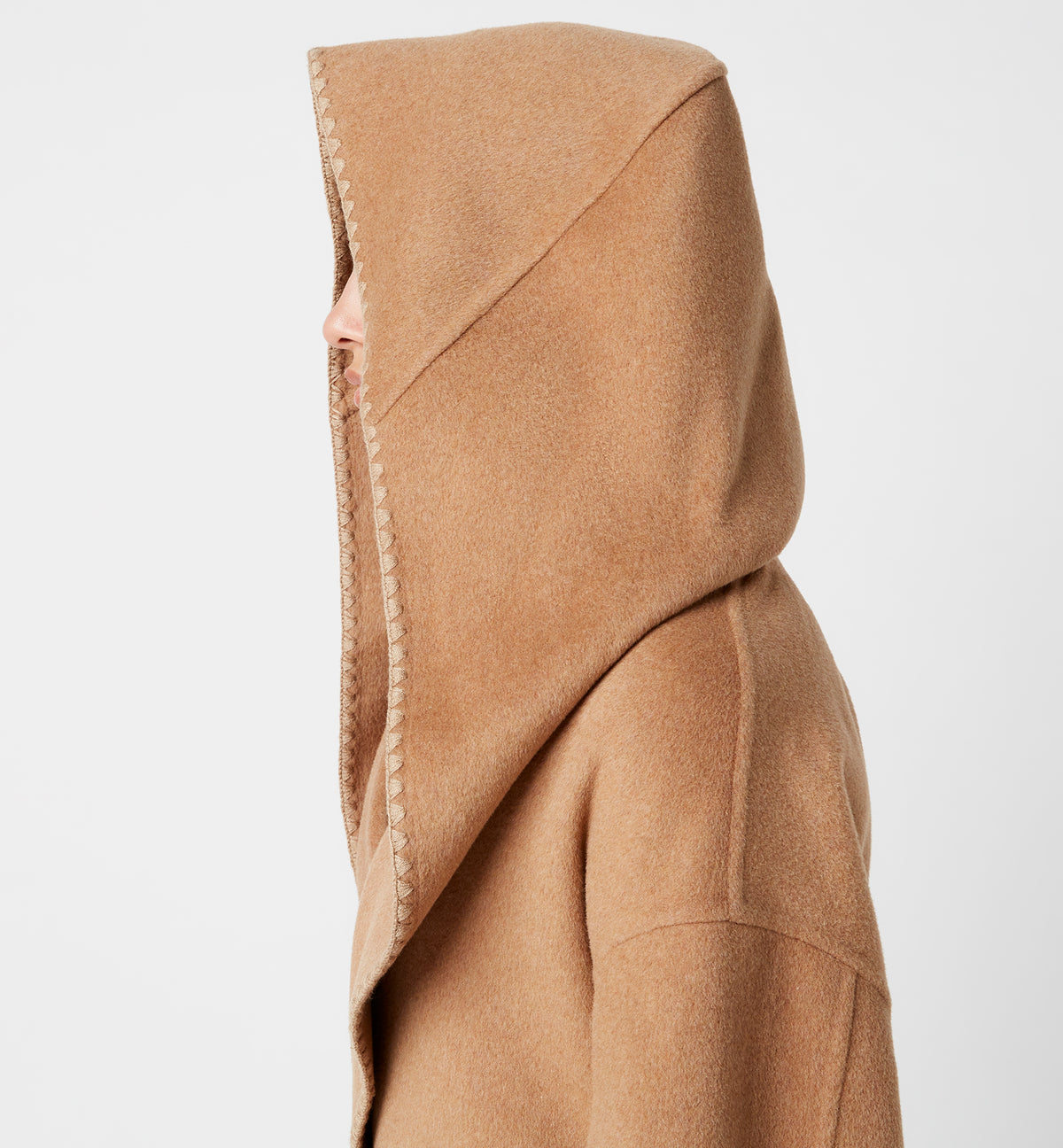 ZANDER MANTEAU CROISÉ COURT EN LAINE MÉLANGÉE  — Elément 16 de 16