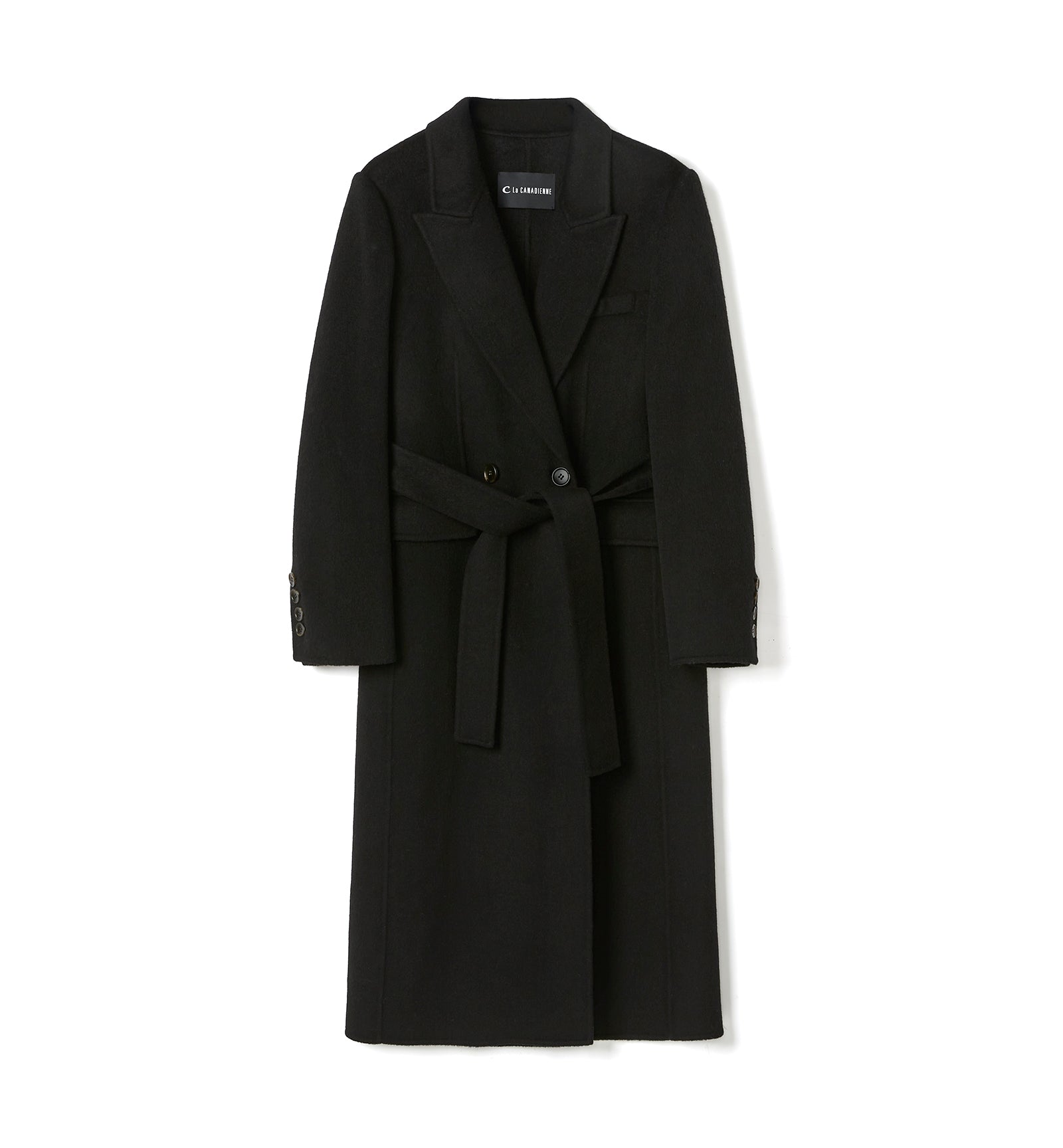 ZANE LONG WOOL WRAP COAT