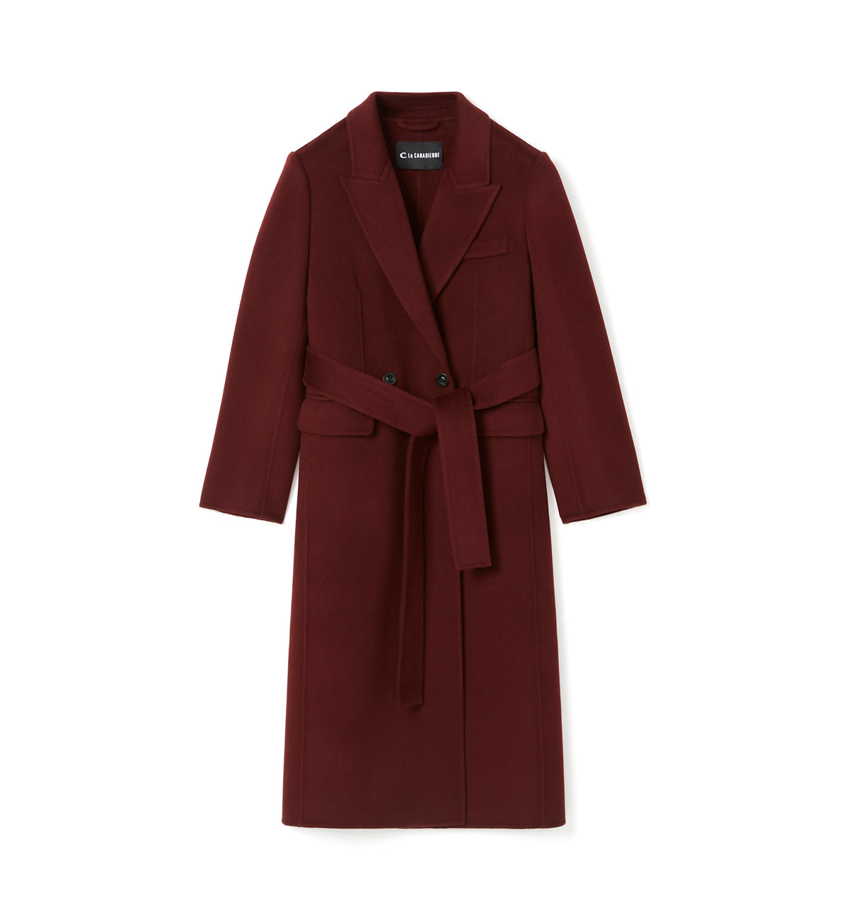ZANE LONG WOOL WRAP COAT