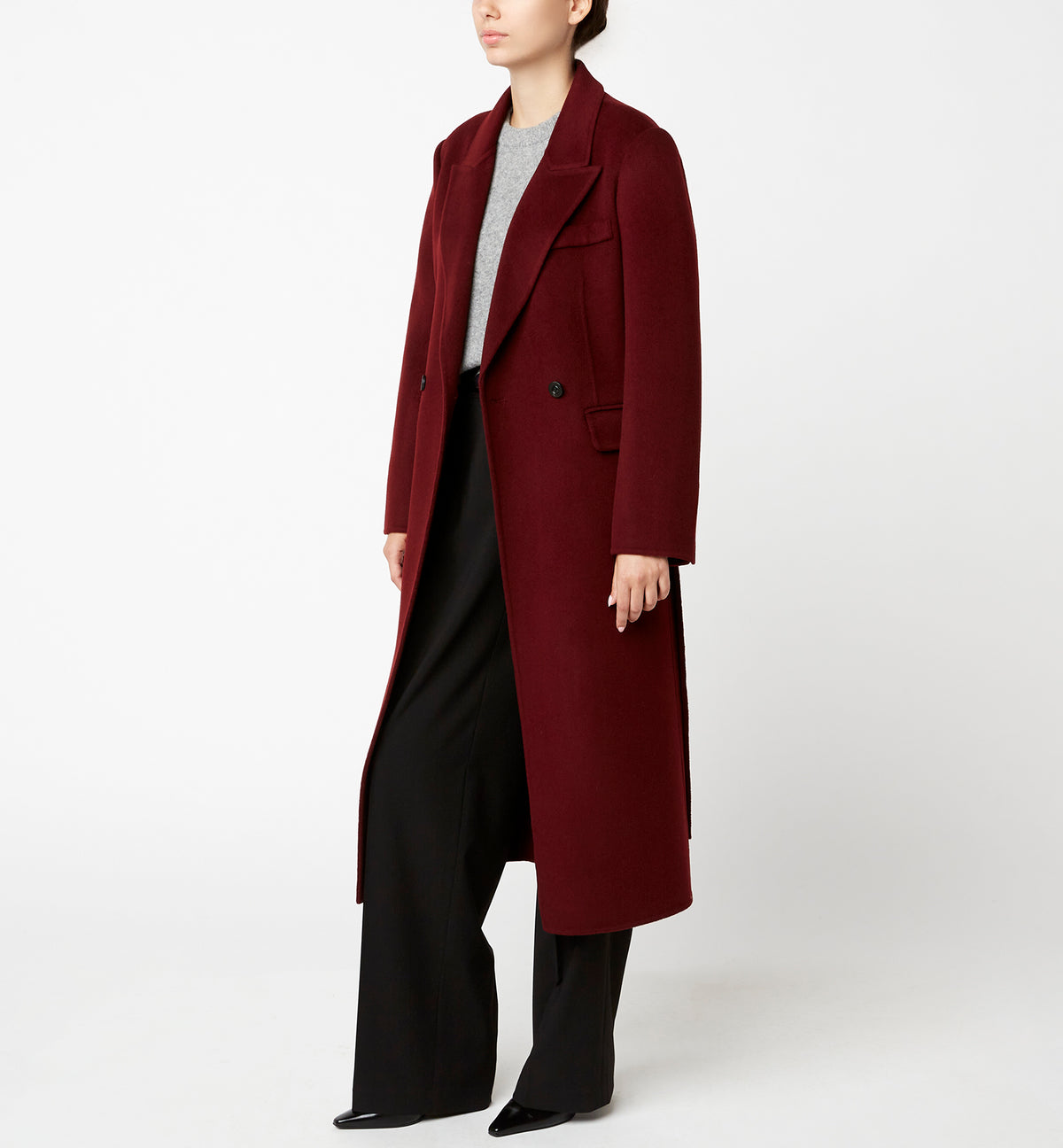 ZANE LONG WOOL WRAP COAT — Item 14 of 22