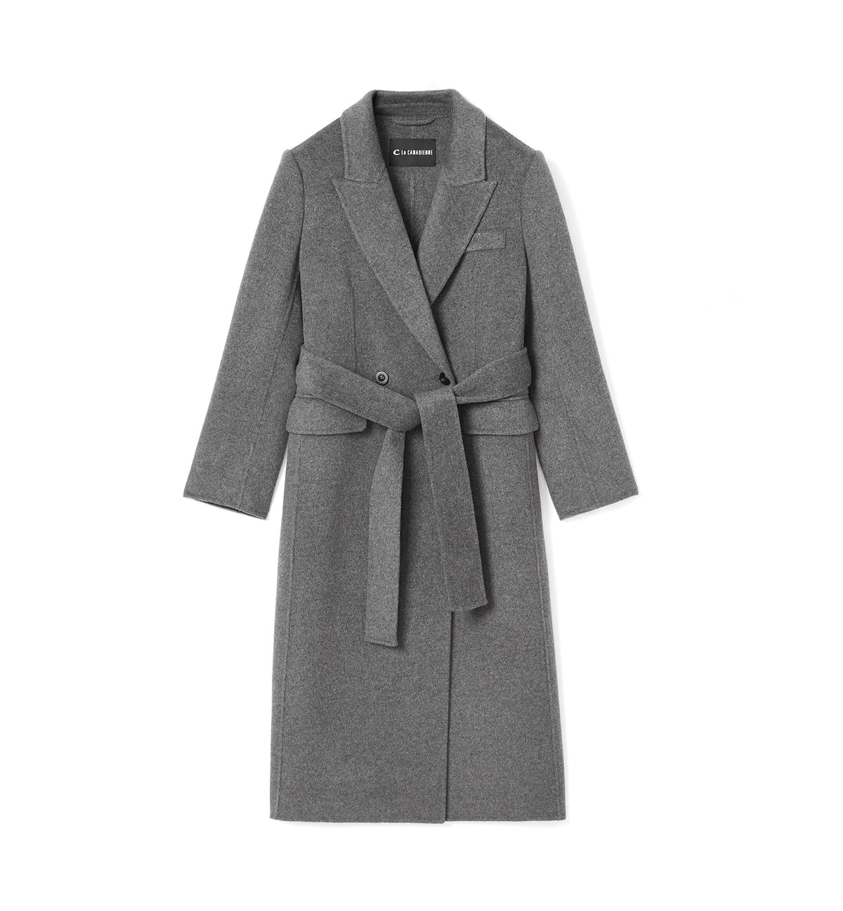 ZANE LONG WOOL WRAP COAT