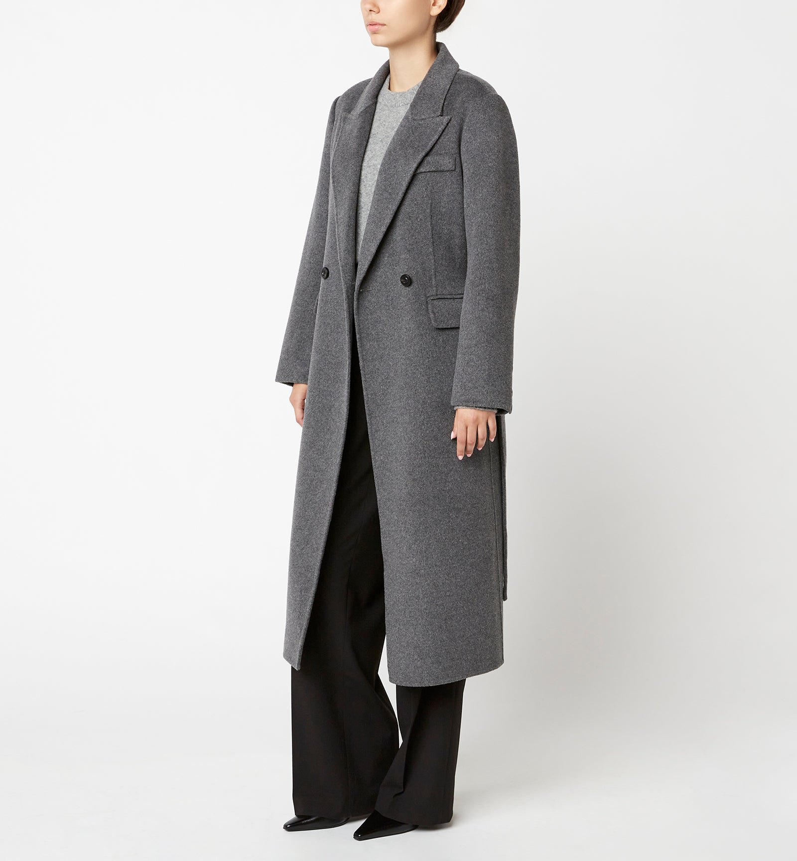 ZANE LONG WOOL WRAP COAT — Item 6 of 22