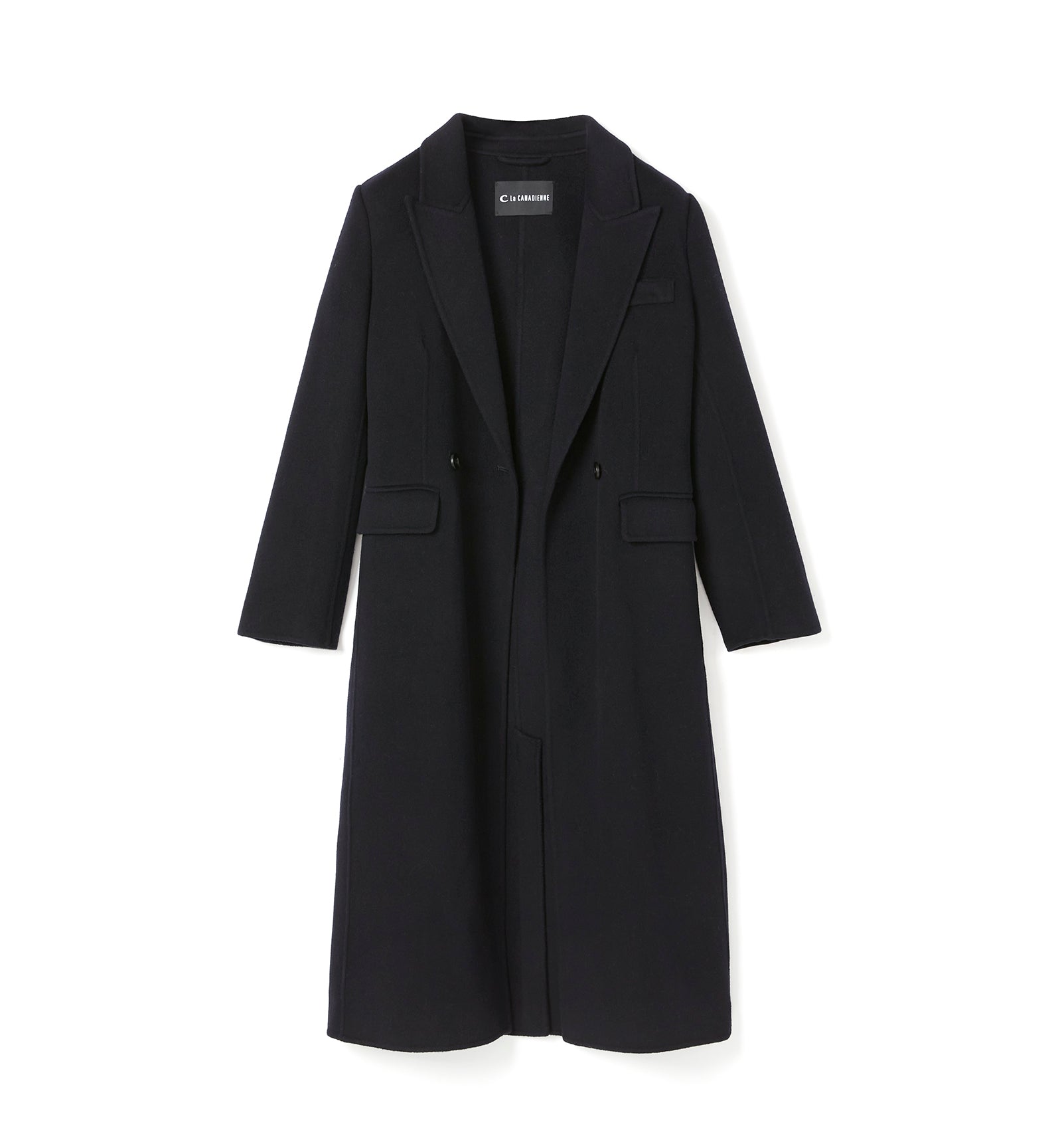 ZANE LONG WOOL WRAP COAT