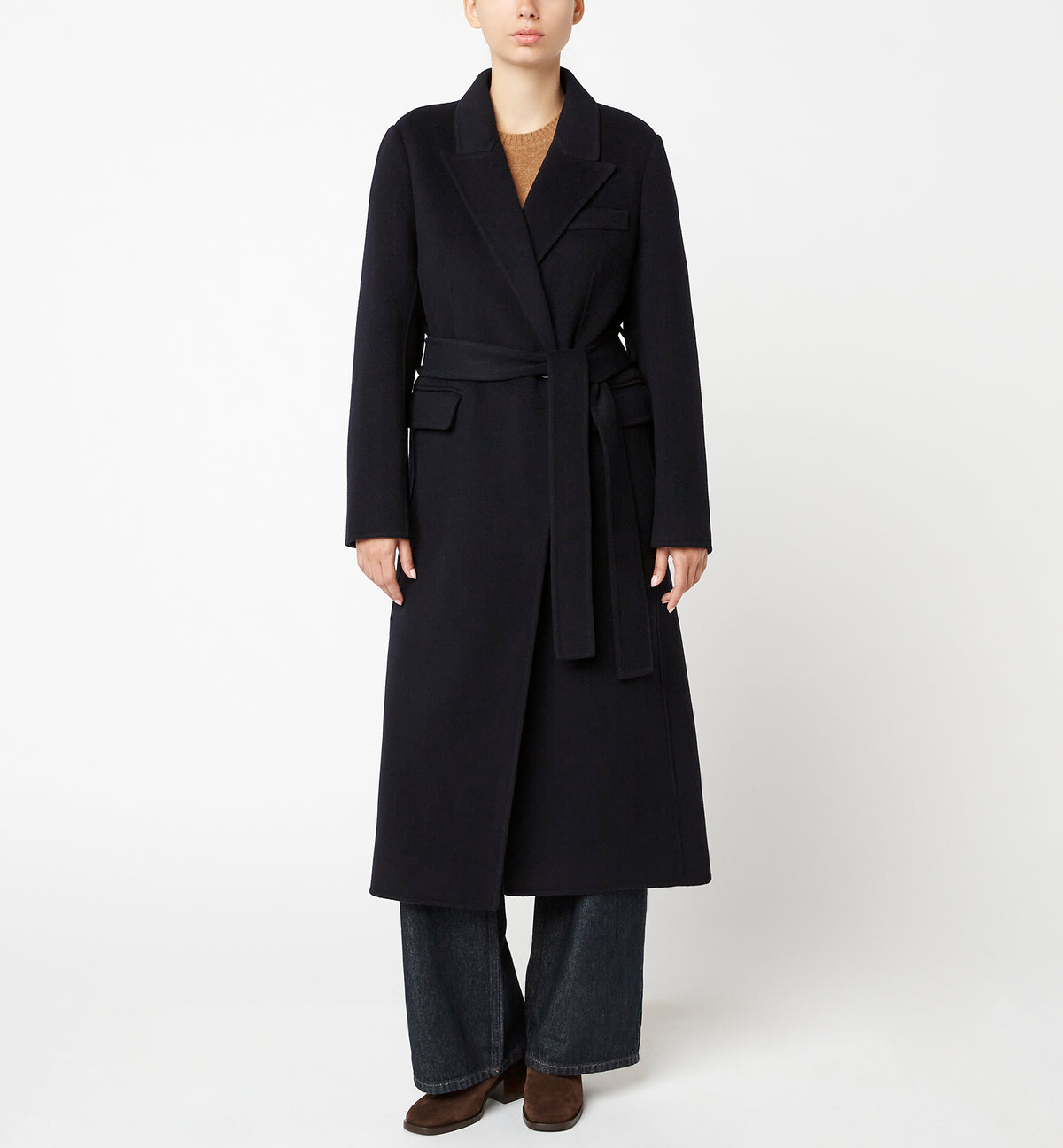 ZANE LONG WOOL WRAP COAT — Item 20 of 22