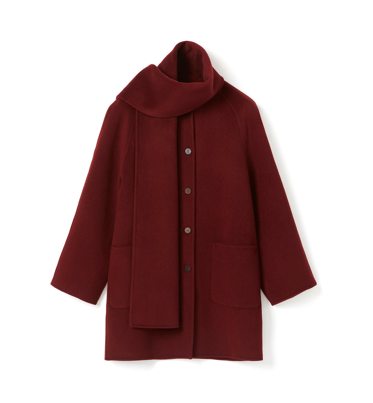 ZEALAND WOOL SCARF COAT — Item 1 of 8
