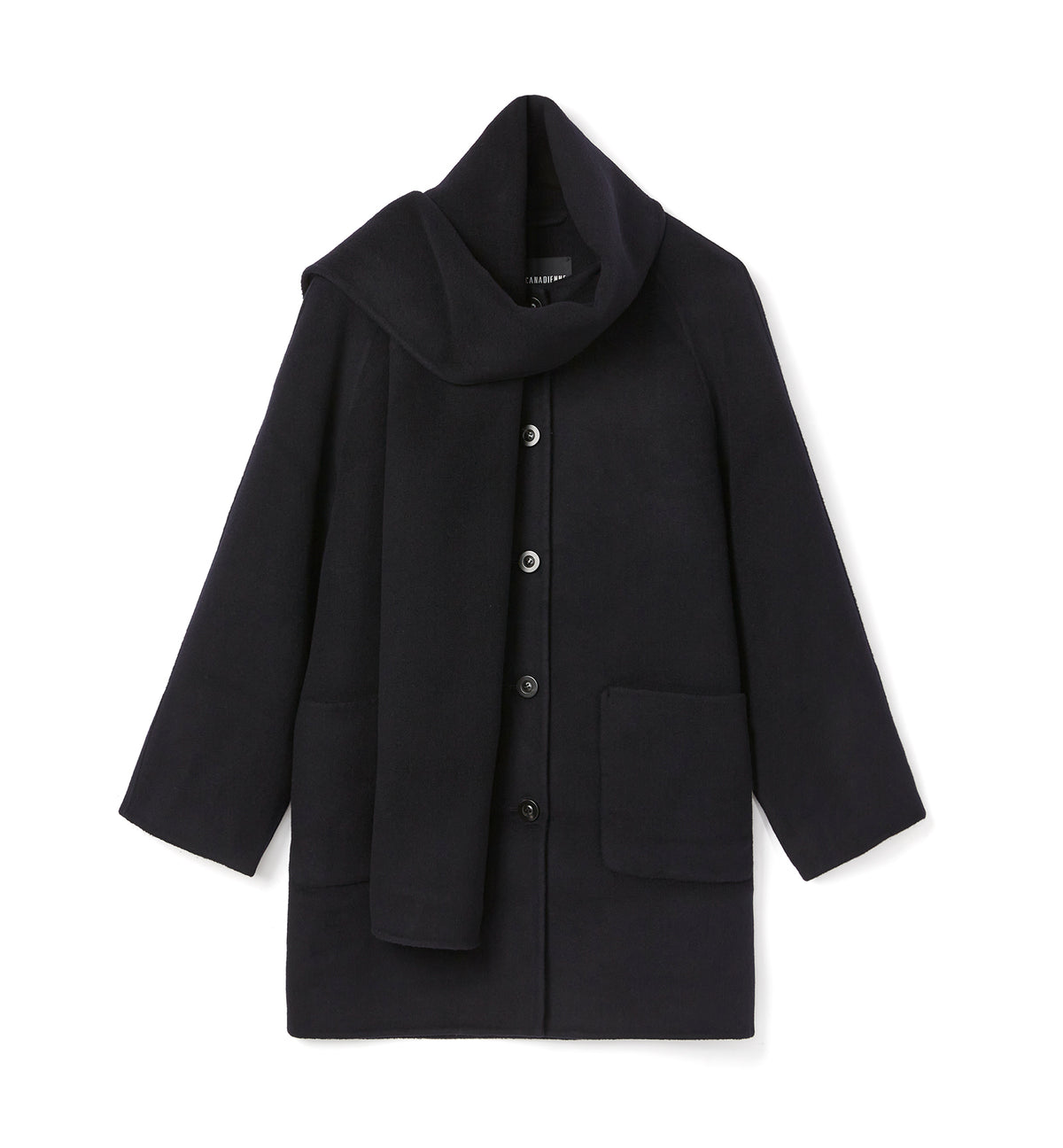 ZEALAND WOOL SCARF COAT - La Canadienne