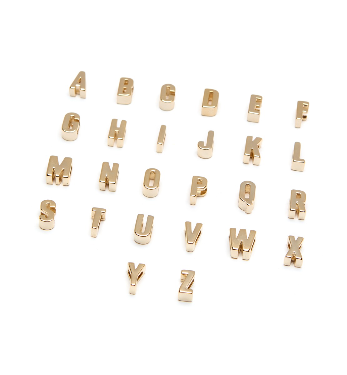 Shop La Canadienne Letters Gold Initial Shoe Charms In A